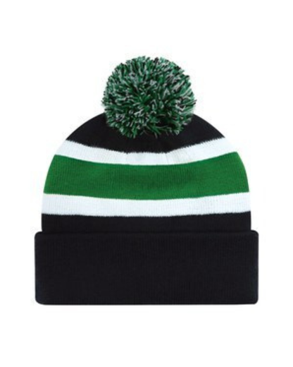 The Striped Hockey Pompom Toque - 4 COLORS