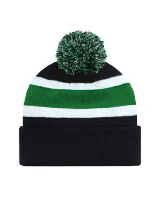 The Striped Hockey Pompom Toque - 4 COLORS