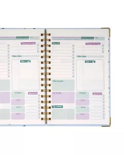 Pastel Rainbow Undated Daily Planner 🍁