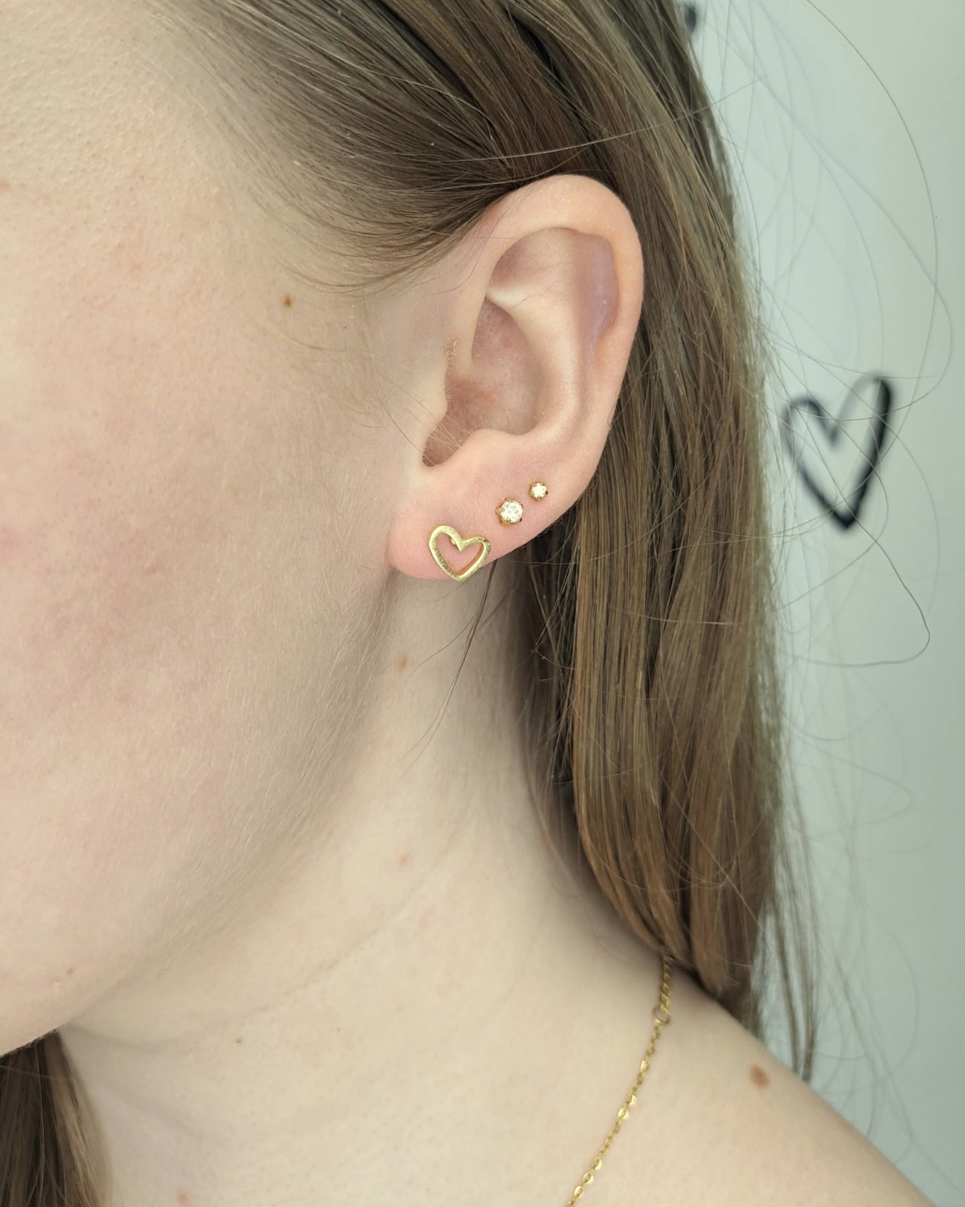 Heart Studs