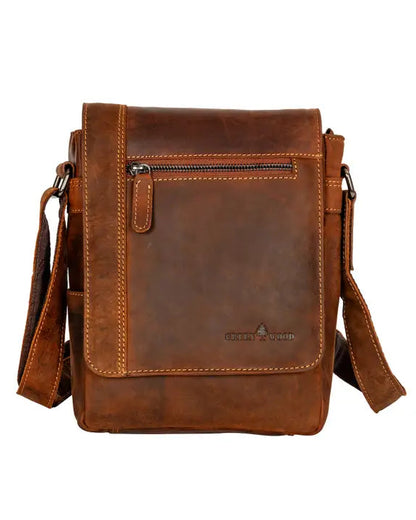 Henry Unisex Leather Mini-Messenger Bag: 2 COLORS