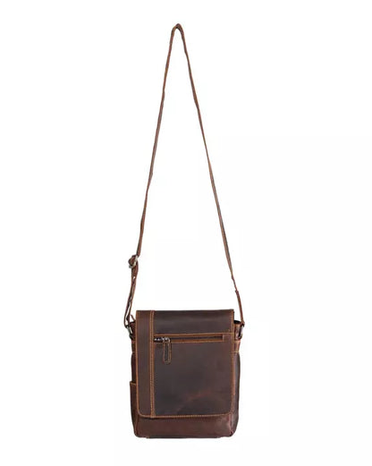 Henry Unisex Leather Mini-Messenger Bag: 2 COLORS