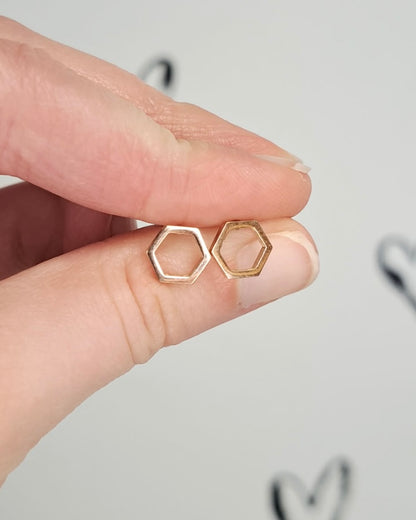 Hexagon Studs