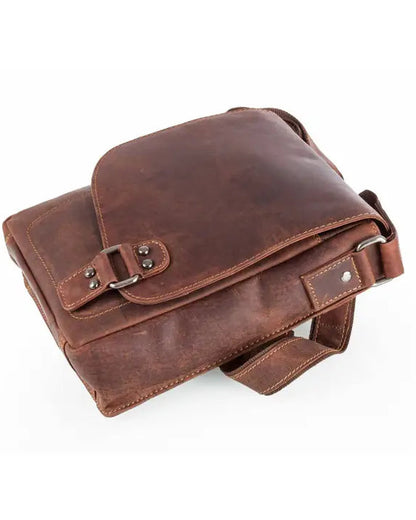 Hobart Unisex Leather Crossbody Bag: 2 COLORS