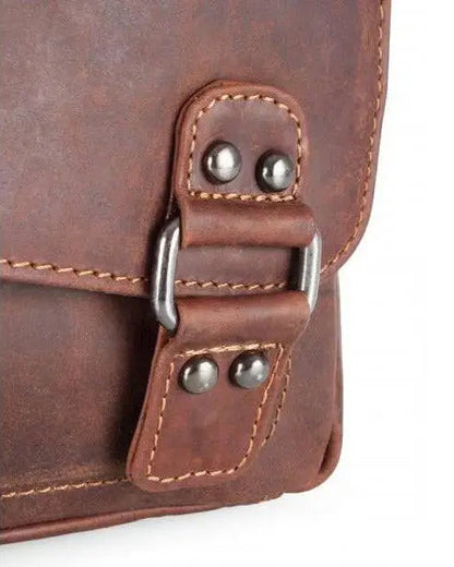 Hobart Unisex Leather Crossbody Bag: 2 COLORS