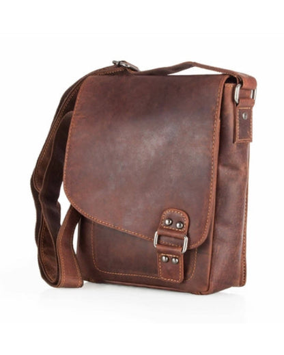 Hobart Unisex Leather Crossbody Bag: 2 COLORS