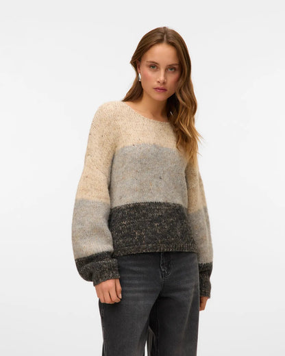 The Jenna Balloon Sleeve Boatneck Sweater