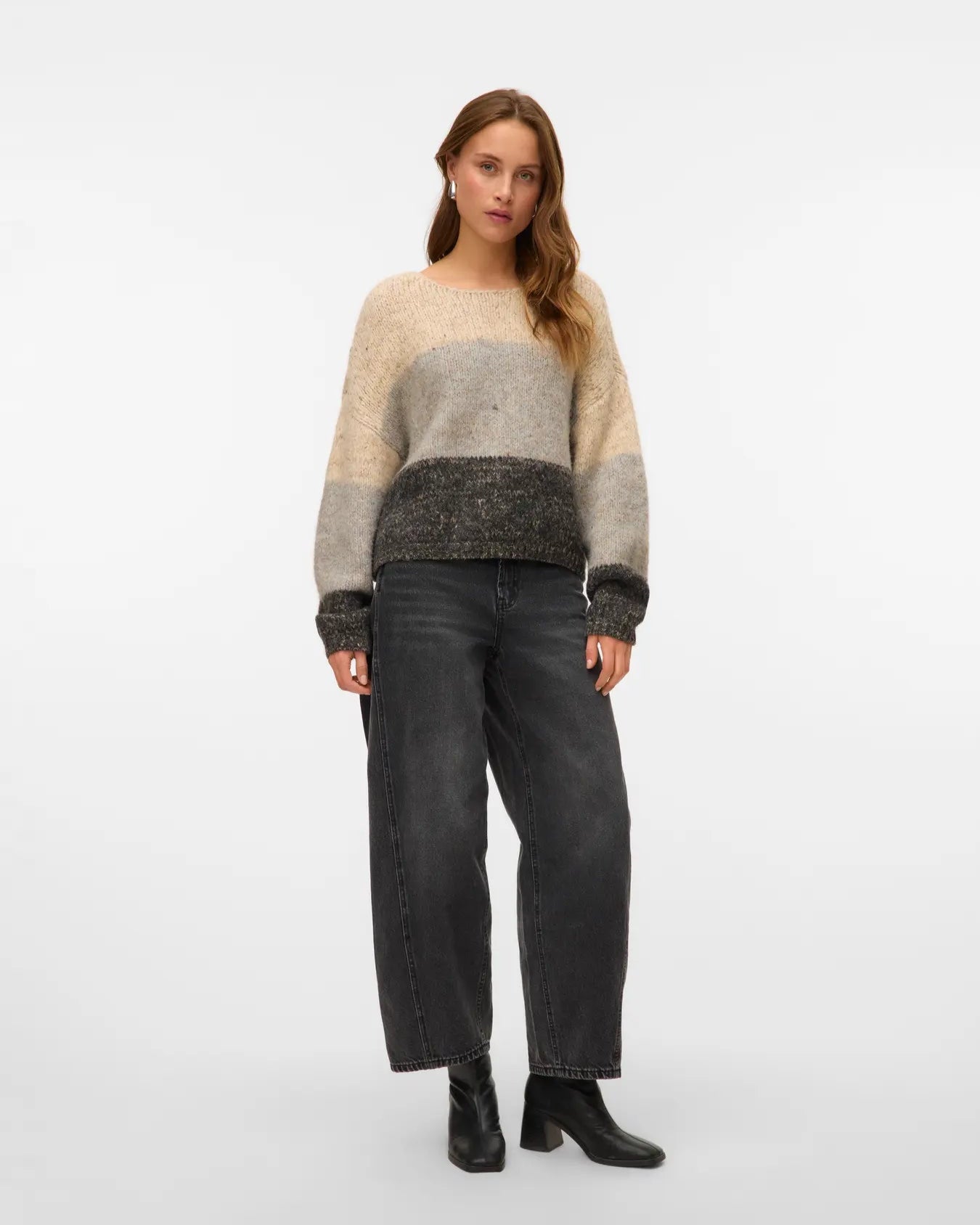 The Jenna Balloon Sleeve Boatneck Sweater