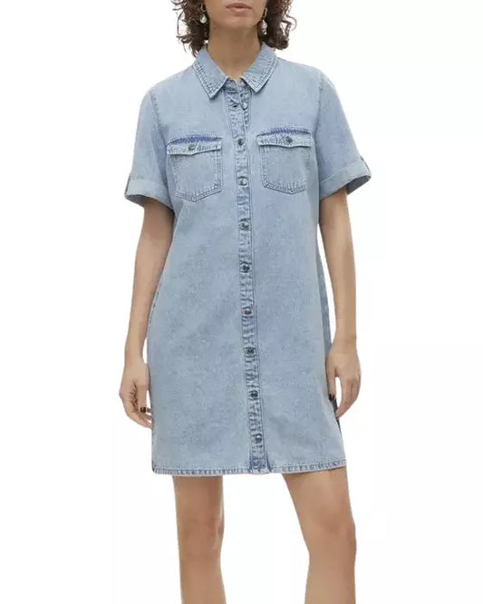 The Jennie Short Denim Dress - 2 COLORS