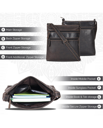 Judy Leather Crossbody Purse