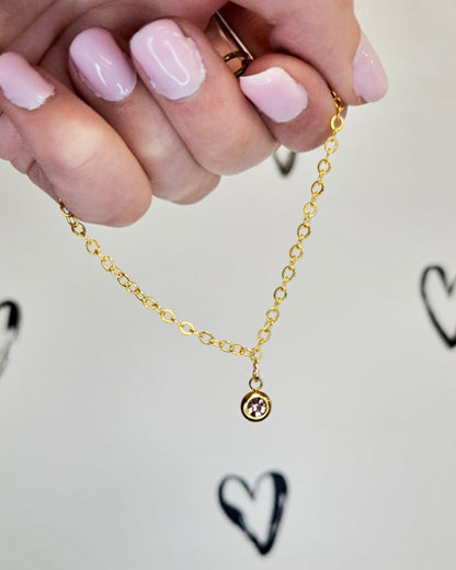 Gold Birthstone Bracelet