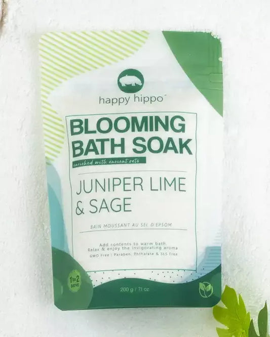 Juniper Lime & Sage Blooming Bath Soak 🍁