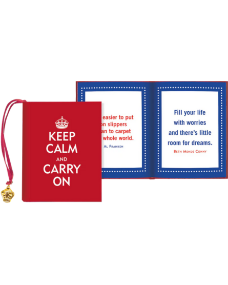 "Keep Calm & Carry On" Mini Quote Book