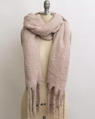 The Cozy Knit Tassel Scarf