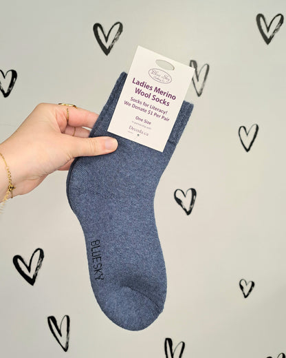 Ladies Merino Wool Socks 🍁 10 COLORS