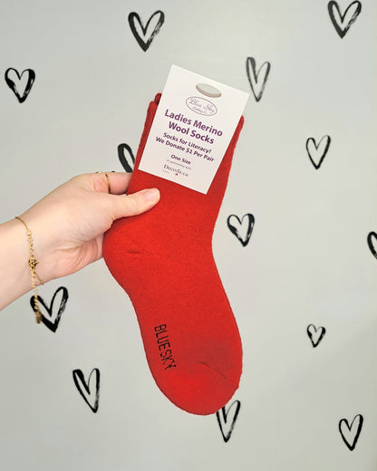 Ladies Merino Wool Socks 🍁 10 COLORS