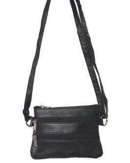 Mini Leather Zipper Chest Bag