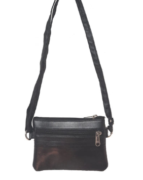 Mini Leather Zipper Chest Bag