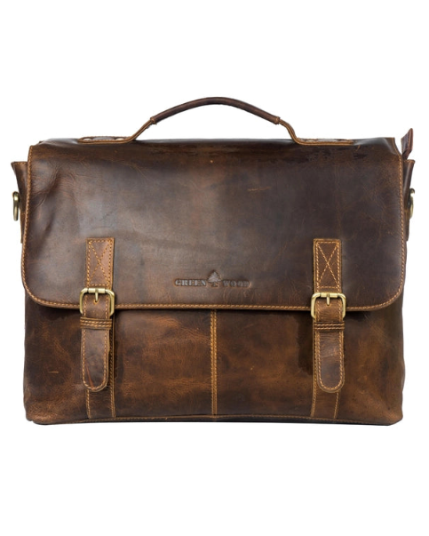 The Unisex Jasper Leather Laptop Bag
