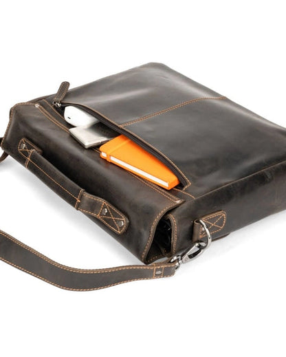 The Unisex Jasper Leather Laptop Bag