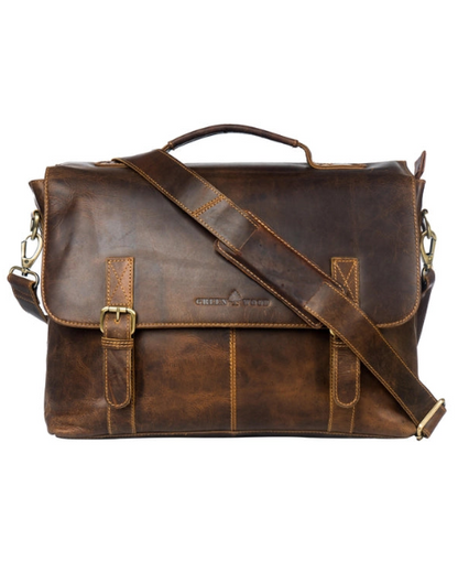 The Unisex Jasper Leather Laptop Bag