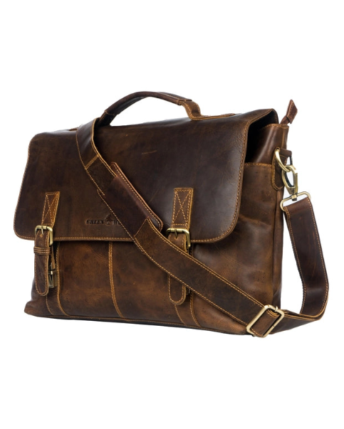 The Unisex Jasper Leather Laptop Bag