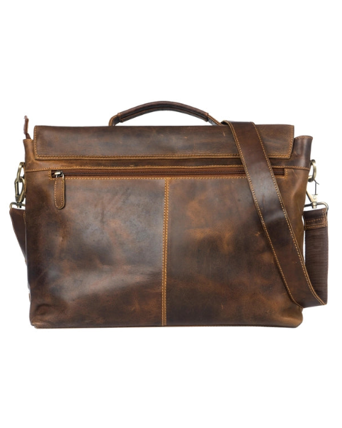 The Unisex Jasper Leather Laptop Bag