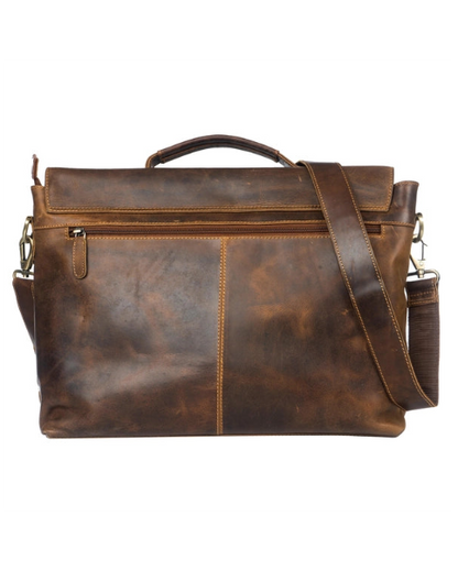 The Unisex Jasper Leather Laptop Bag