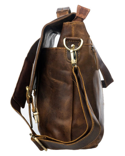 The Unisex Jasper Leather Laptop Bag