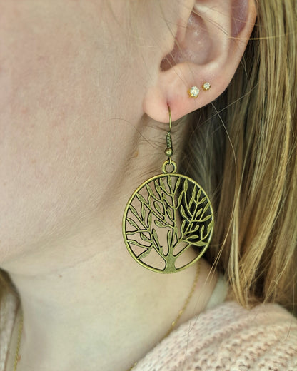 Large Tree of Life Earrings