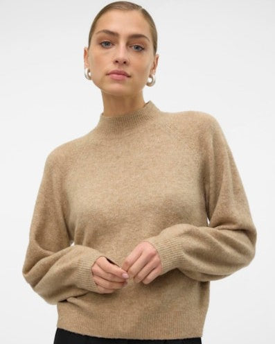 The Leaf Knitted High-Neck Sweater: 4 COLORS