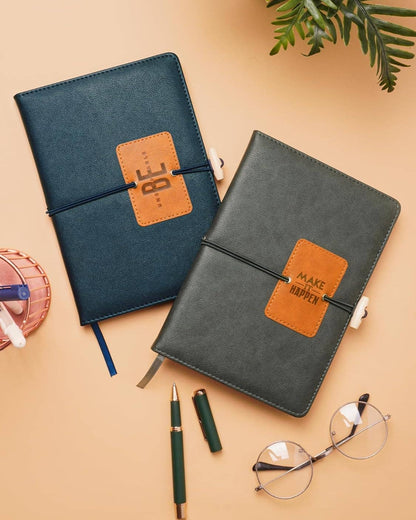 Vegan Leather Hardbound Lined Notebook 🍁