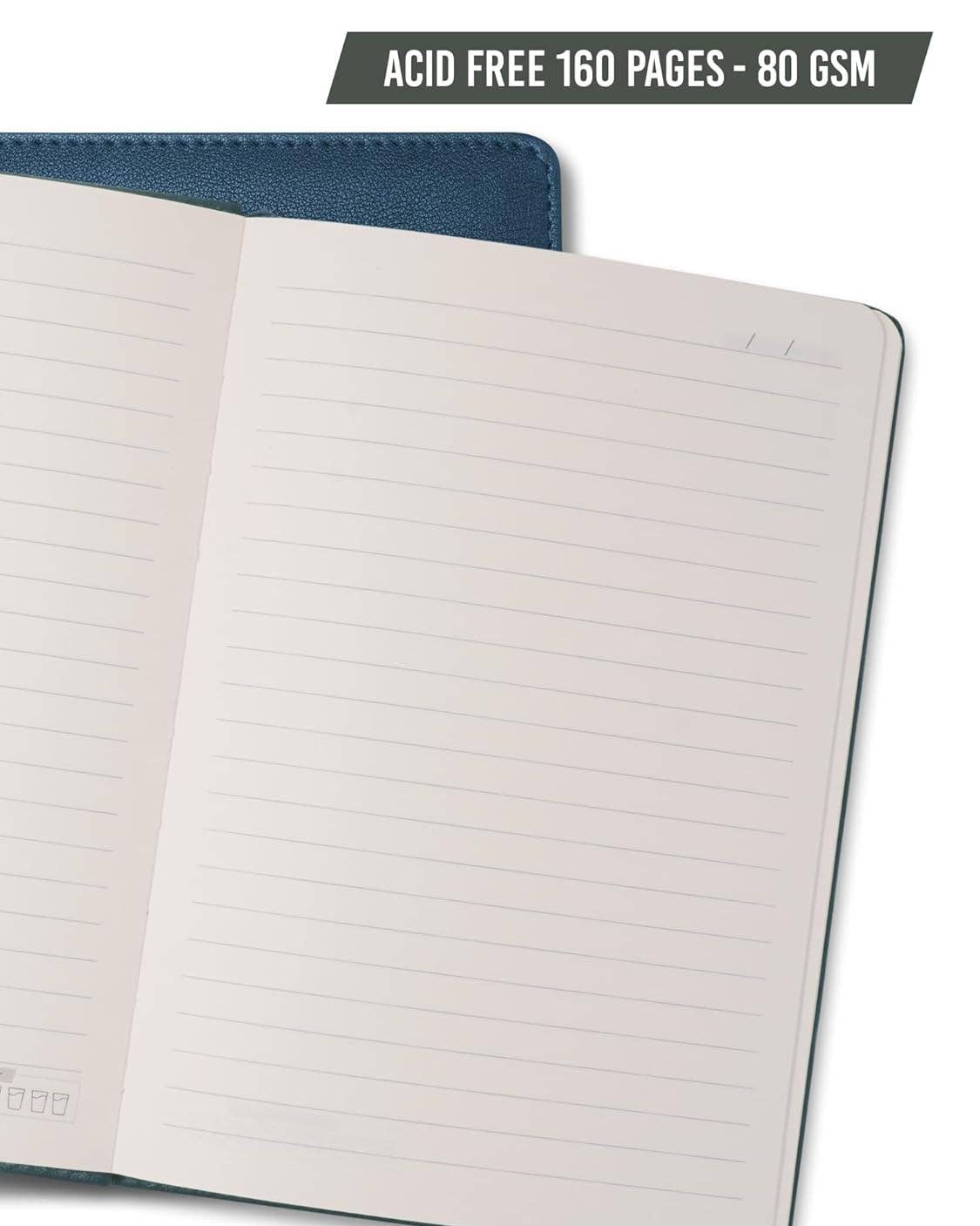 Vegan Leather Hardbound Lined Notebook 🍁