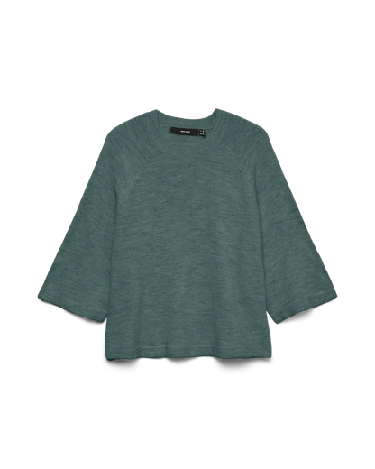 The Lefile 3/4 Sleeve Crew Neck Top - 2 COLORS