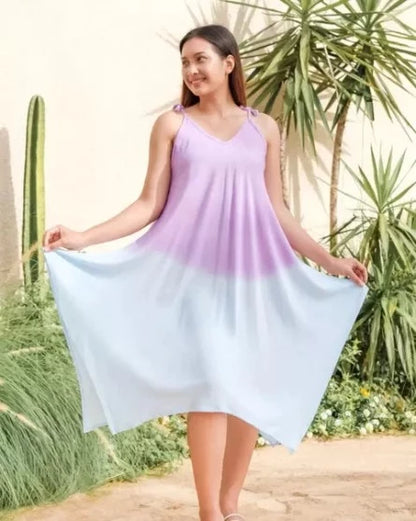 Lilac Ombre Bali Handkerchief Dress