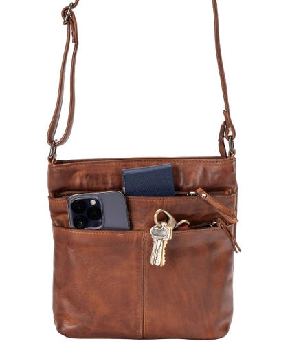 Lisa Leather Crossbody Purse