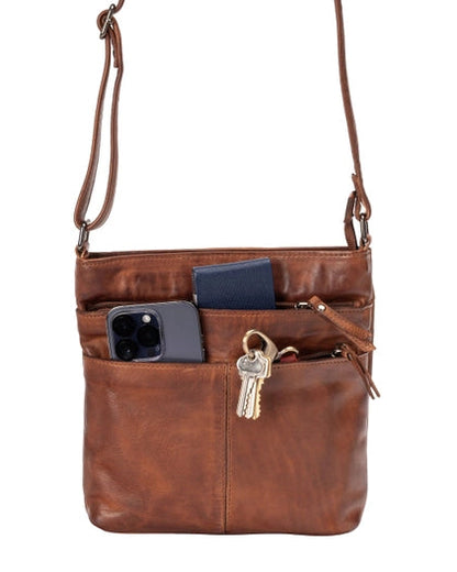 Lisa Leather Crossbody Purse