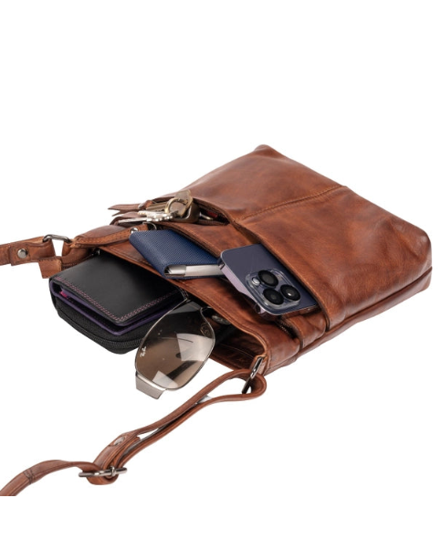 Lisa Leather Crossbody Purse