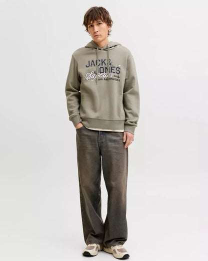 The Jack & Jones Olive Gray Hoodie