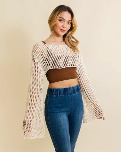 The Loom Knitted Cropped Shrug - 3 COLORS