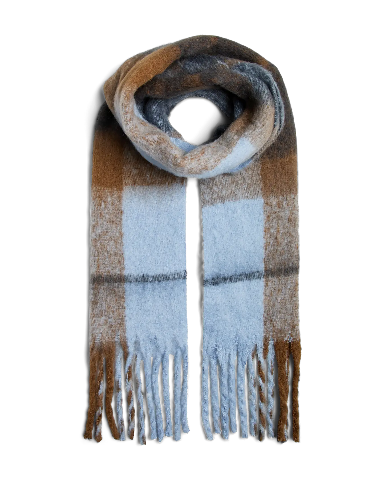 The Lysna Plaid Long Scarf - 4 COLORS