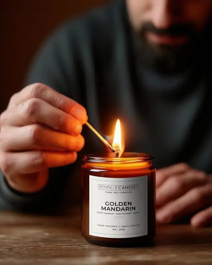 Golden Mandarin Candle 🍁