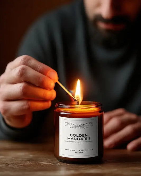 Golden Mandarin Candle 🍁