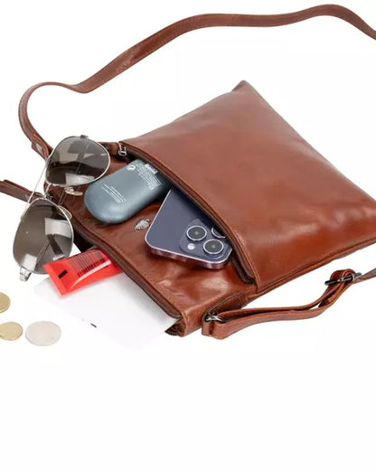 The Maple Leather Compact Crossbody Purse