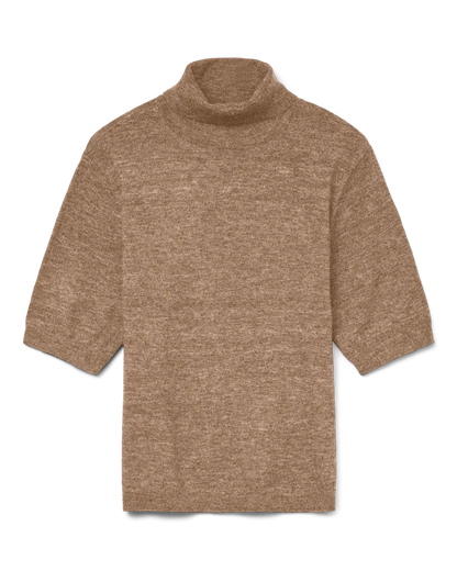 The Marina Half Sleeve Roll Neck Pullover - 3 COLORS