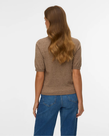 The Marina Half Sleeve Roll Neck Pullover - 3 COLORS