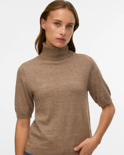 The Marina Half Sleeve Roll Neck Pullover - 3 COLORS