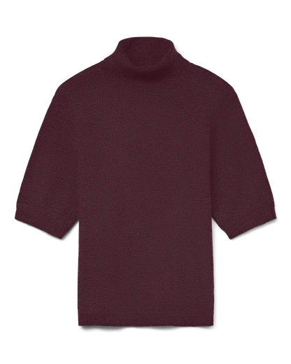 The Marina Half Sleeve Roll Neck Pullover - 3 COLORS