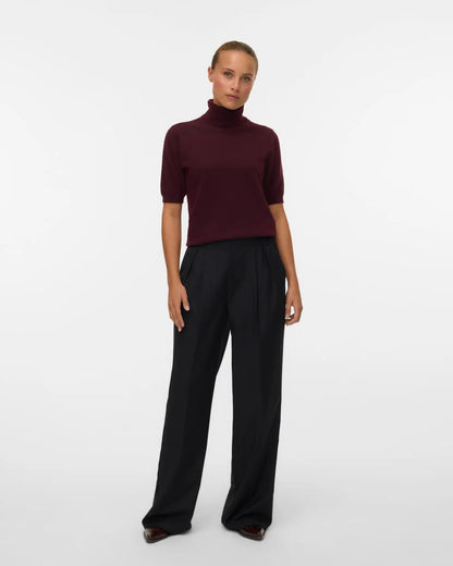 The Marina Half Sleeve Roll Neck Pullover - 3 COLORS