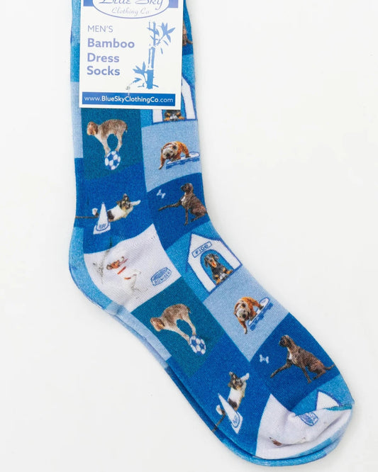 Dog Men's Bamboo Dress Socks 🍁